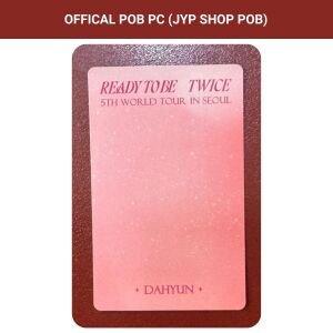 TWICE Dahyun '' 5th World Tour Ready To Be in Seoul DVD  '' JYP Shop POB PC