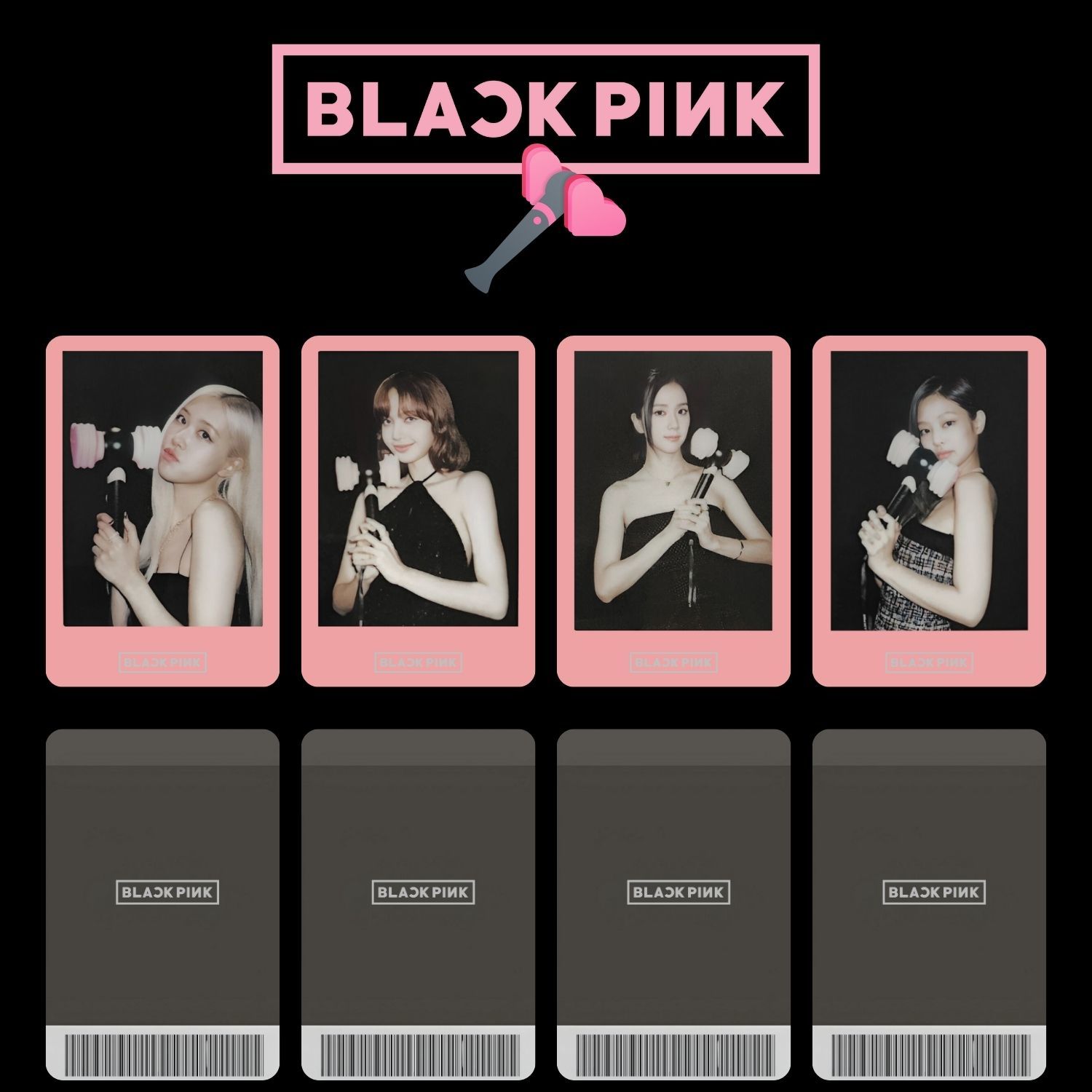 BLACKPINK '' Light Stick Ver.2 '' POB Photocards
