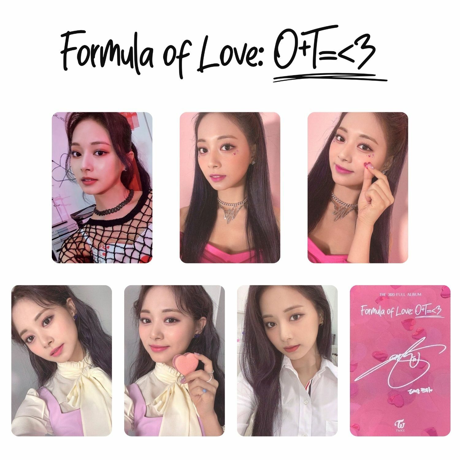 TWICE Tzuyu '' Formula of Love '' Albüm Kart Seti