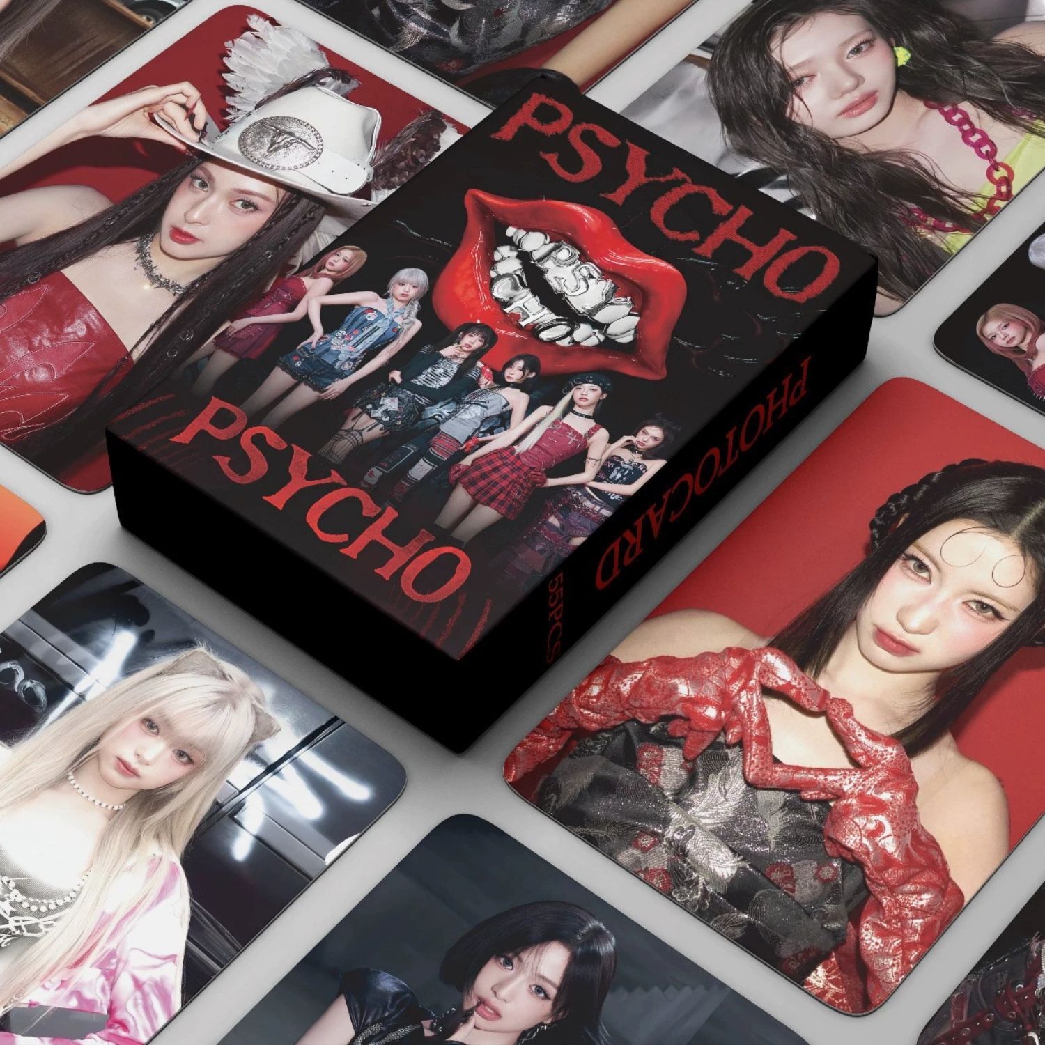 BABYMONSTER '' Psycho '' Çift Yön Baskılı Lomo Card Seti (55 Pcs)