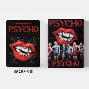 BABYMONSTER '' Psycho '' Çift Yön Baskılı Lomo Card Seti (55 Pcs)