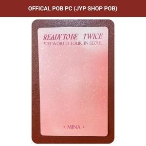 TWICE Mina '' 5th World Tour Ready To Be in Seoul DVD  '' JYP Shop POB PC