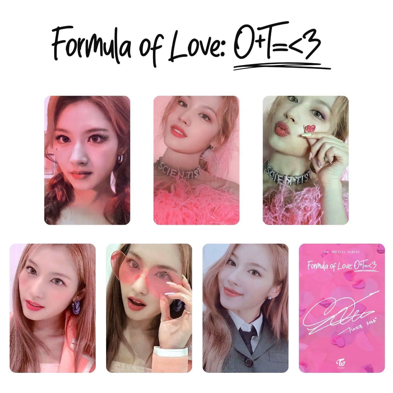 TWICE Sana '' Formula of Love '' Albüm Kart Seti