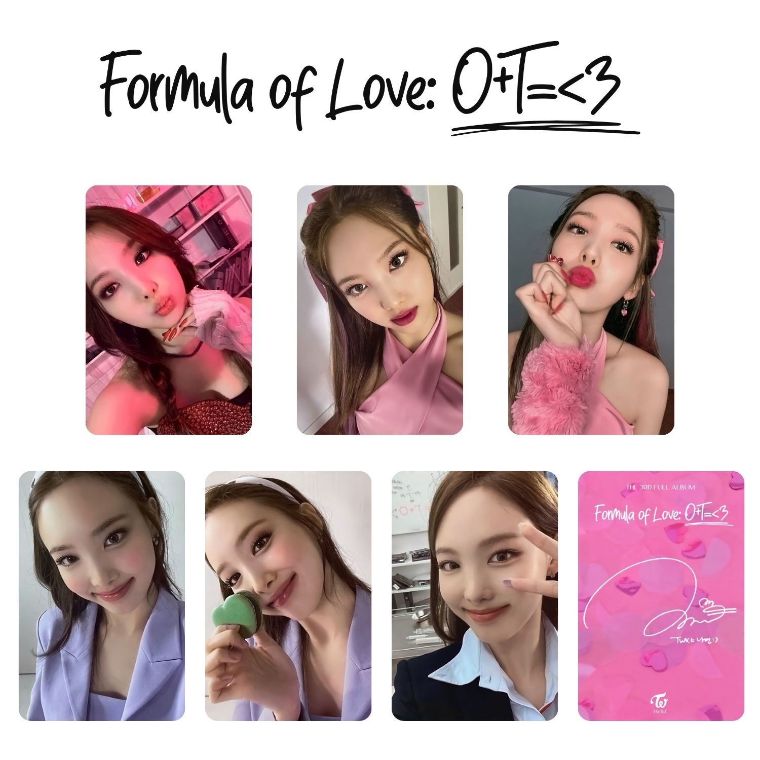 TWICE Nayeon '' Formula of Love '' Albüm Kart Seti