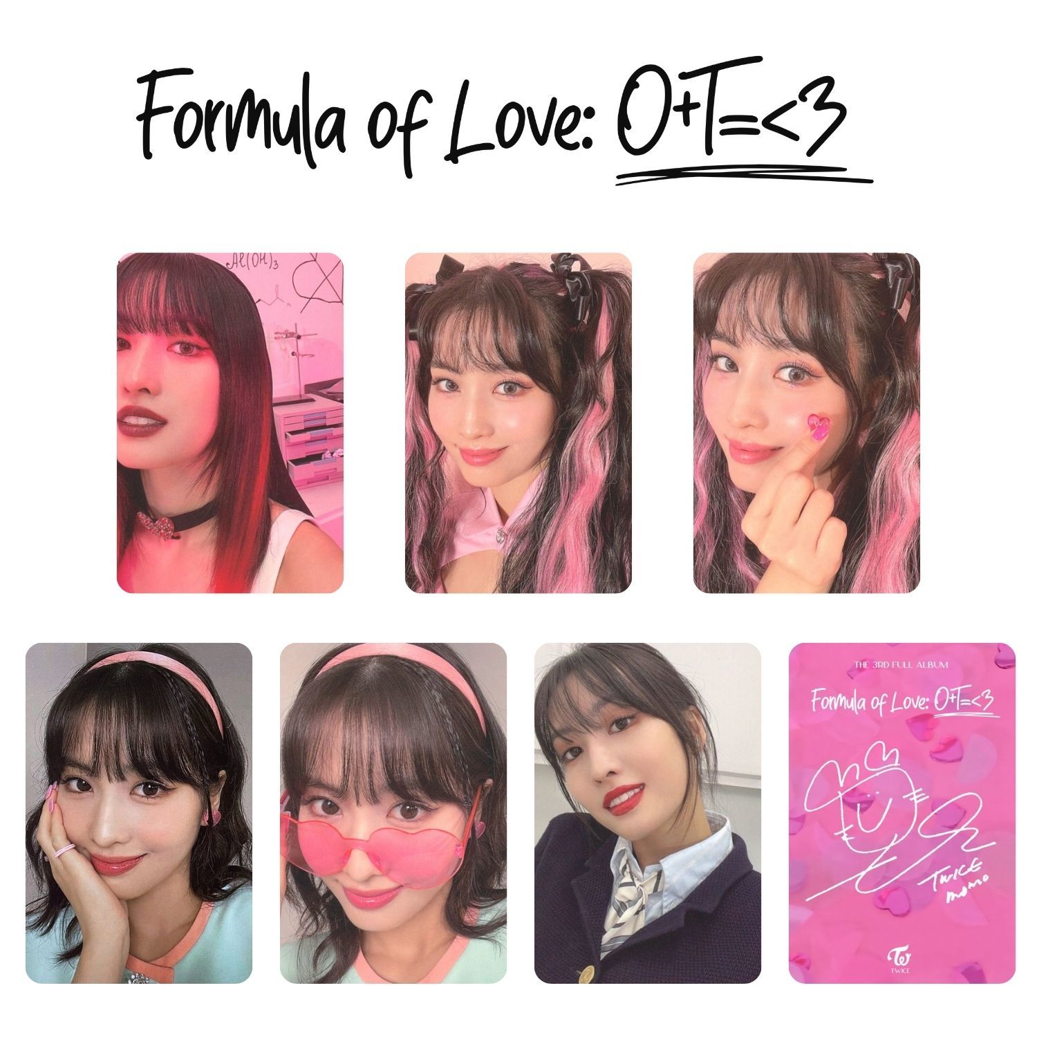 TWICE Momo '' Formula of Love '' Albüm Kart Seti
