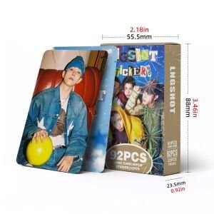 LNGSHOT '' Stickers '' Çift Yön Baskılı Lomo Card Seti (60 Pcs)