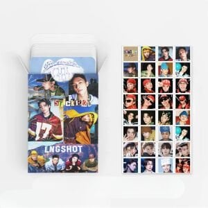 LNGSHOT '' Stickers '' Çift Yön Baskılı Lomo Card Seti (60 Pcs)