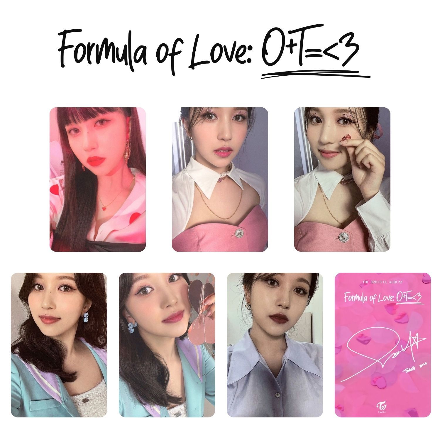 TWICE Mina '' Formula of Love '' Albüm Kart Seti