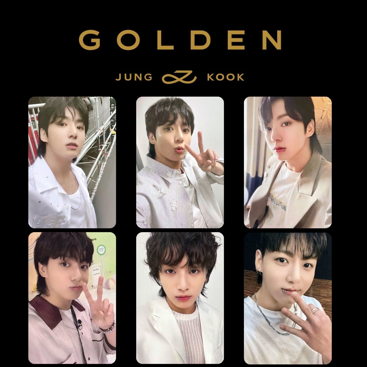 BTS Jungkook '' Golden Japan FC JPFC '' POB Photocards