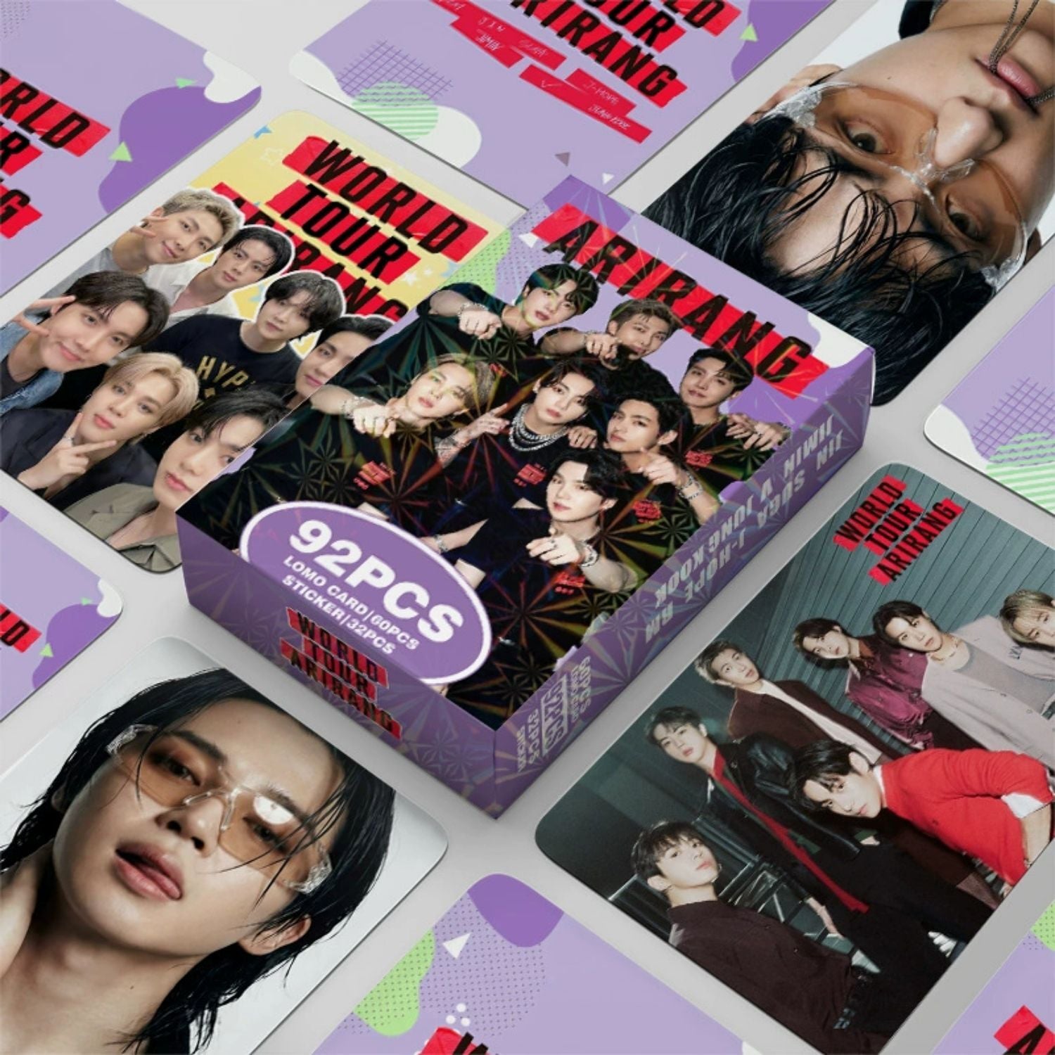 BTS '' Arirang '' Çift Yön Baskılı Lomo Card Seti (60 Pcs)