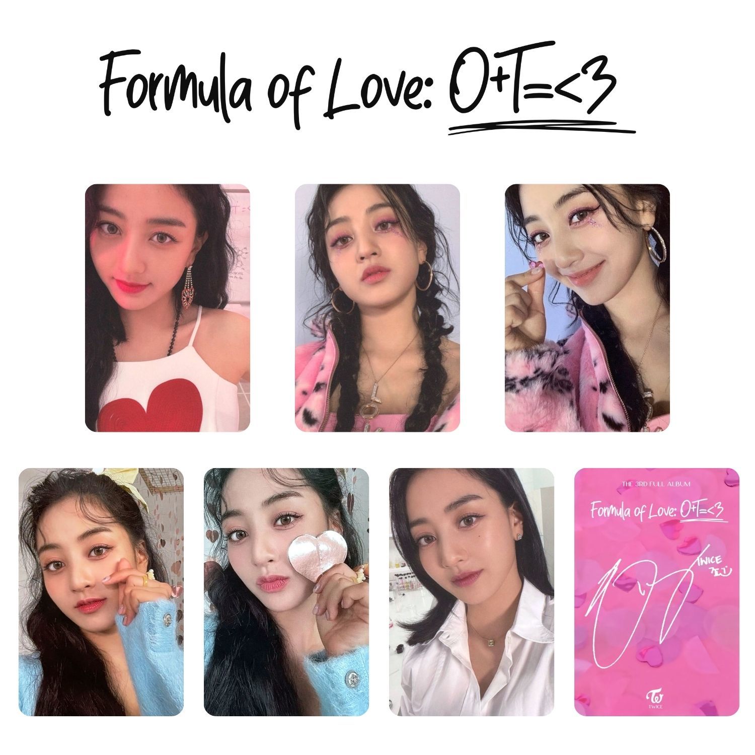TWICE Jihyo '' Formula of Love '' Albüm Kart Seti