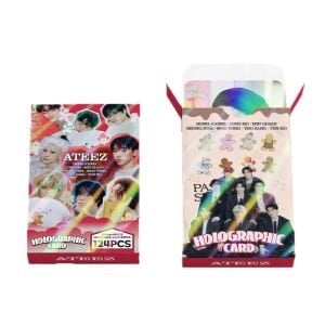 ATEEZ '' Pastry Shop '' Çift Yön Baskılı Hologramlı Lomo Card Seti (60 Pcs)