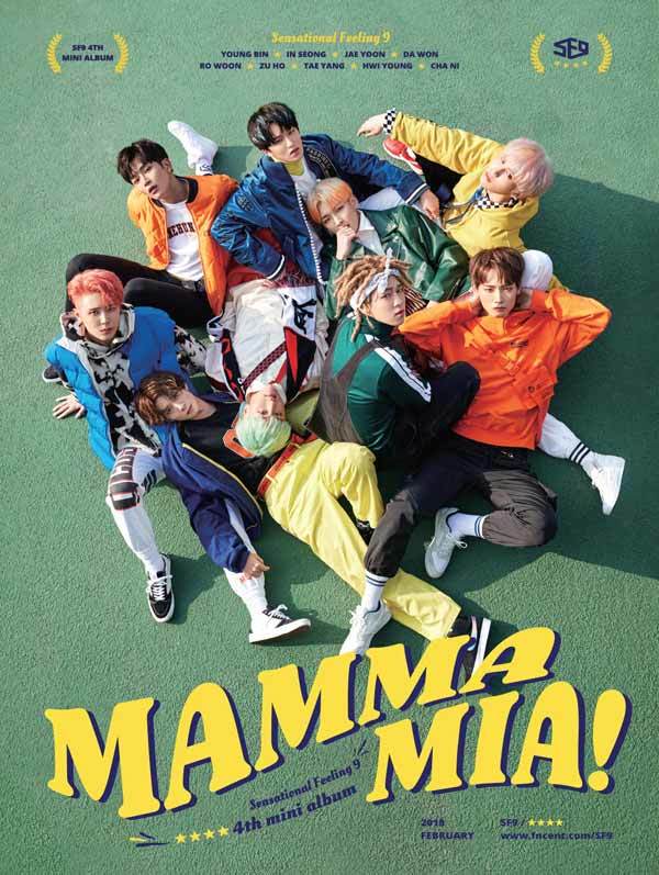 SF9 ''MAMMA MIA'' GRUP VE ÜYE KARTPOSTALLARI