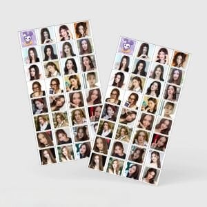 TWICE '' Sana '' Çift Yön Baskılı Hologramlı Lomo Card Seti (60 Pcs)