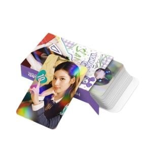 TWICE '' Sana '' Çift Yön Baskılı Hologramlı Lomo Card Seti (60 Pcs)