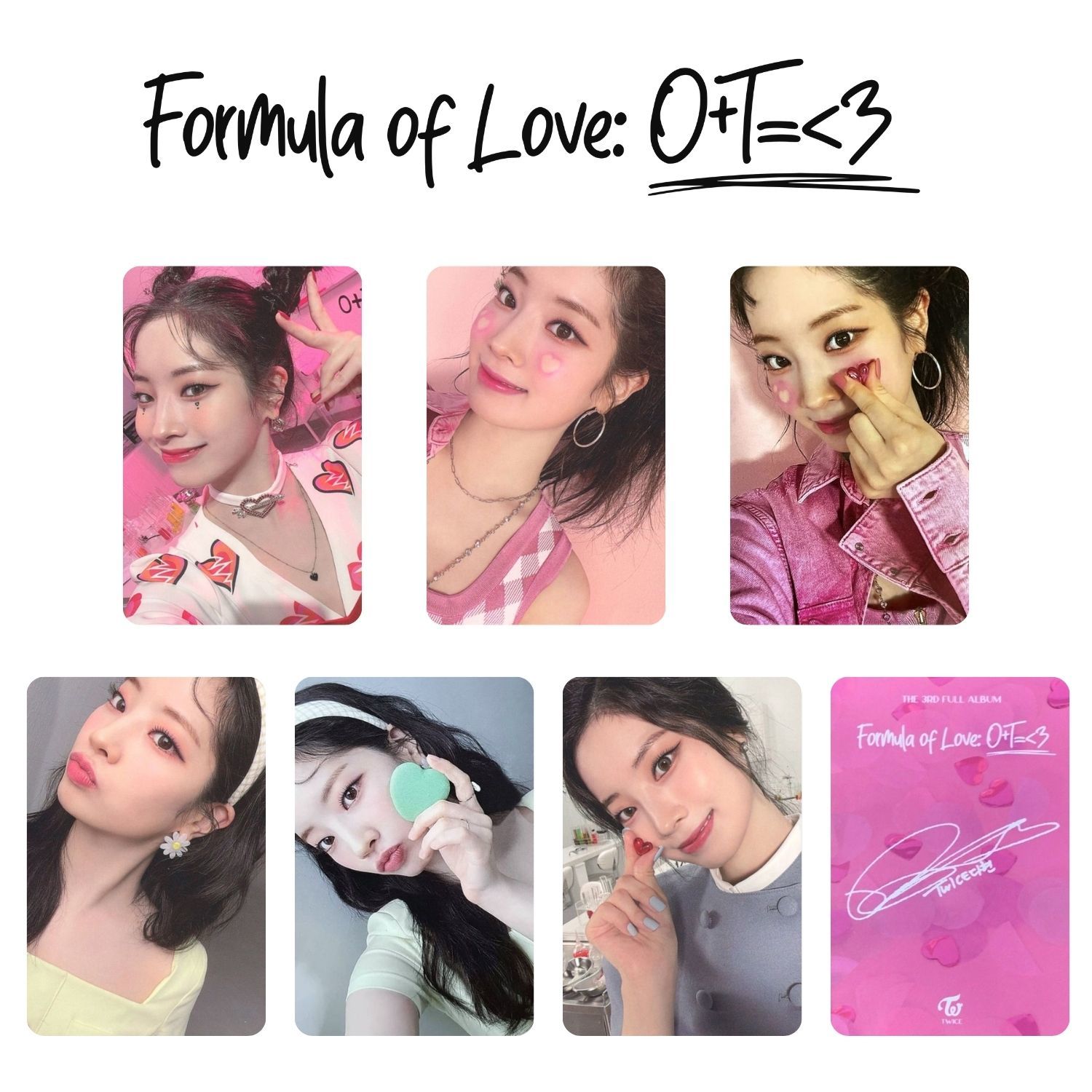 TWICE Dahyun '' Formula of Love '' Albüm Kart Seti