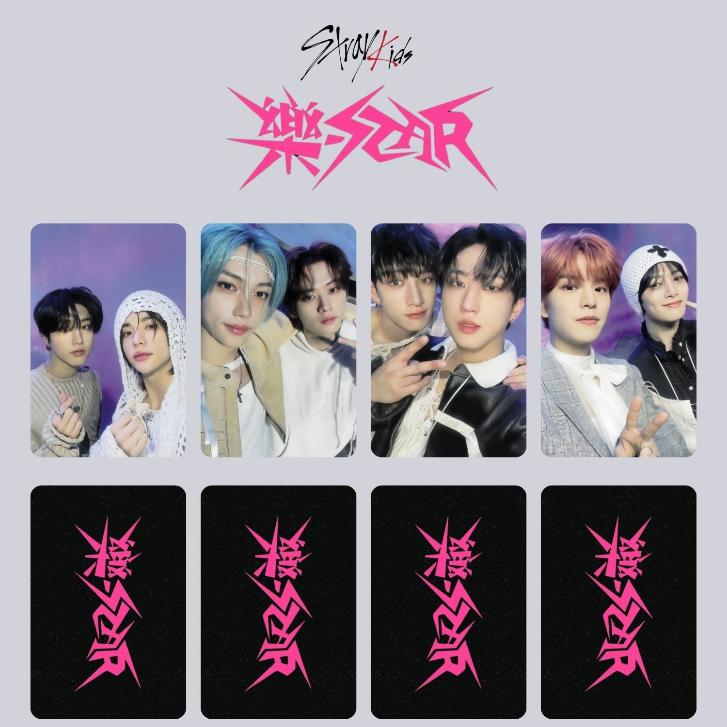 STRAY KIDS '' Rock Star '' Unit Photocards