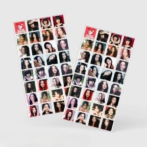 TWICE '' Chaeyoung '' Çift Yön Baskılı Hologramlı Lomo Card Seti (60 Pcs)