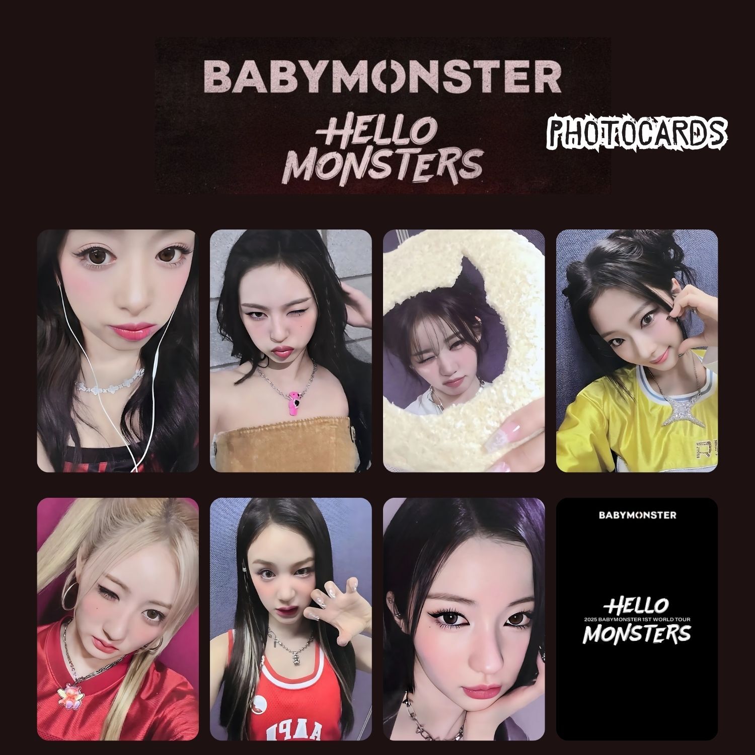 BABYMONSTER '' Hello Monster '' Photocards Set 2