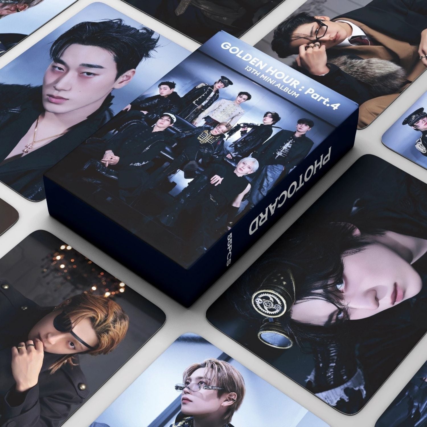 ATEEZ '' Golden Hour : Part 4 '' Çift Yön Baskılı Lomo Card Seti (55 Pcs)