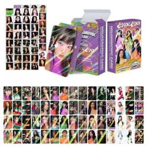 KATSEYE '' 2026 Season's Greetings '' Çift Yön Baskılı Hologramlı Lomo Card Seti (60 Pcs)