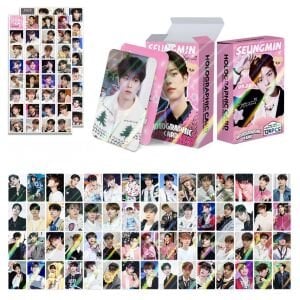 STRAY KIDS '' Seungmin '' Çift Yön Baskılı Hologramlı Lomo Card Seti (60 Pcs)