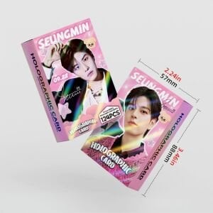 STRAY KIDS '' Seungmin '' Çift Yön Baskılı Hologramlı Lomo Card Seti (60 Pcs)