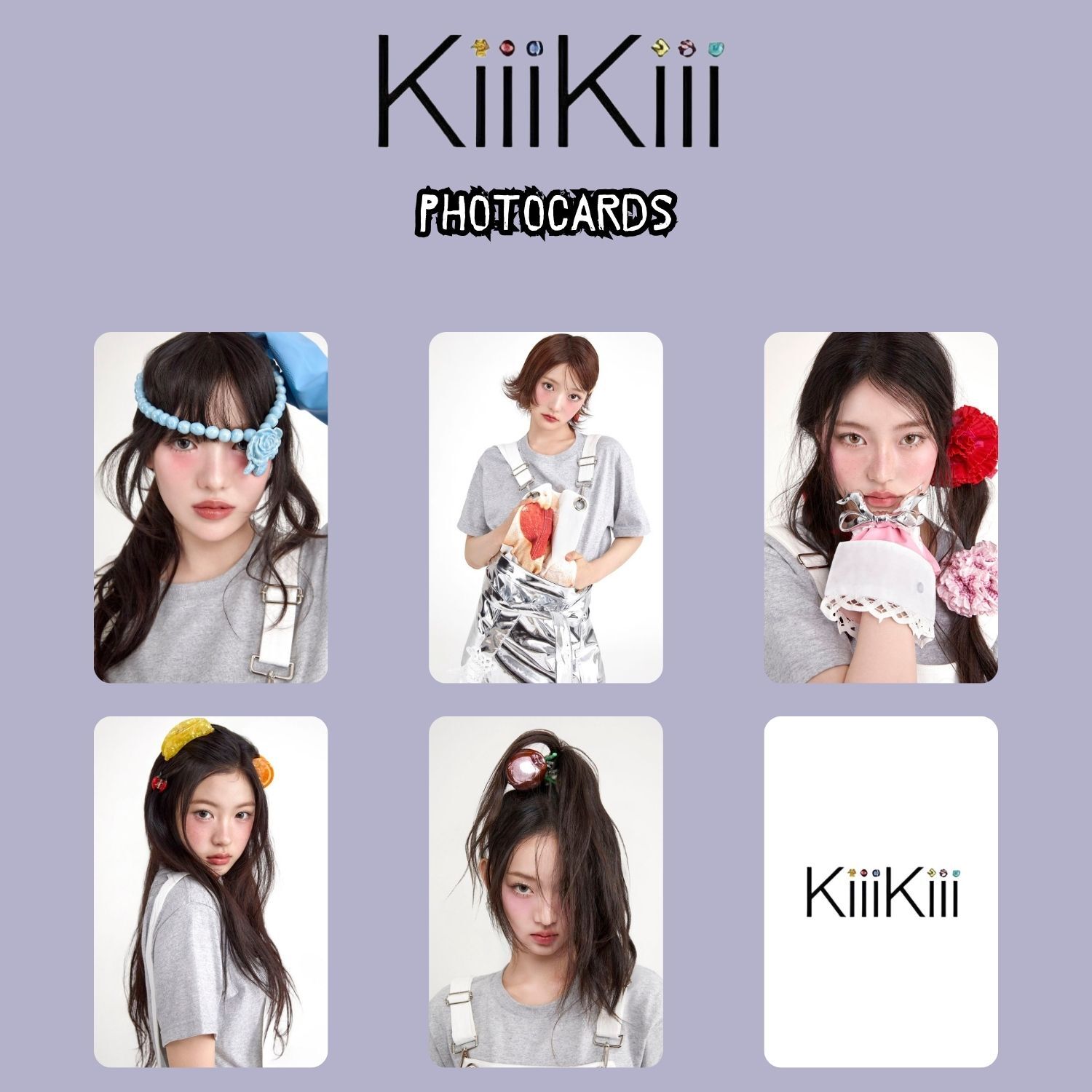 KiiKii '' UNCUT GEM '' Photocards Set 1