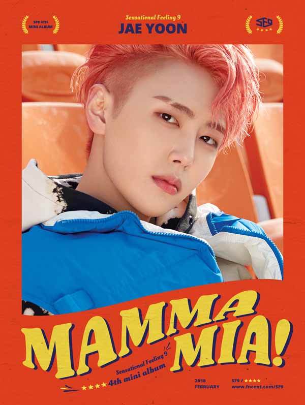 SF9 ''MAMMA MIA'' GRUP VE ÜYE KARTPOSTALLARI JAEYOON