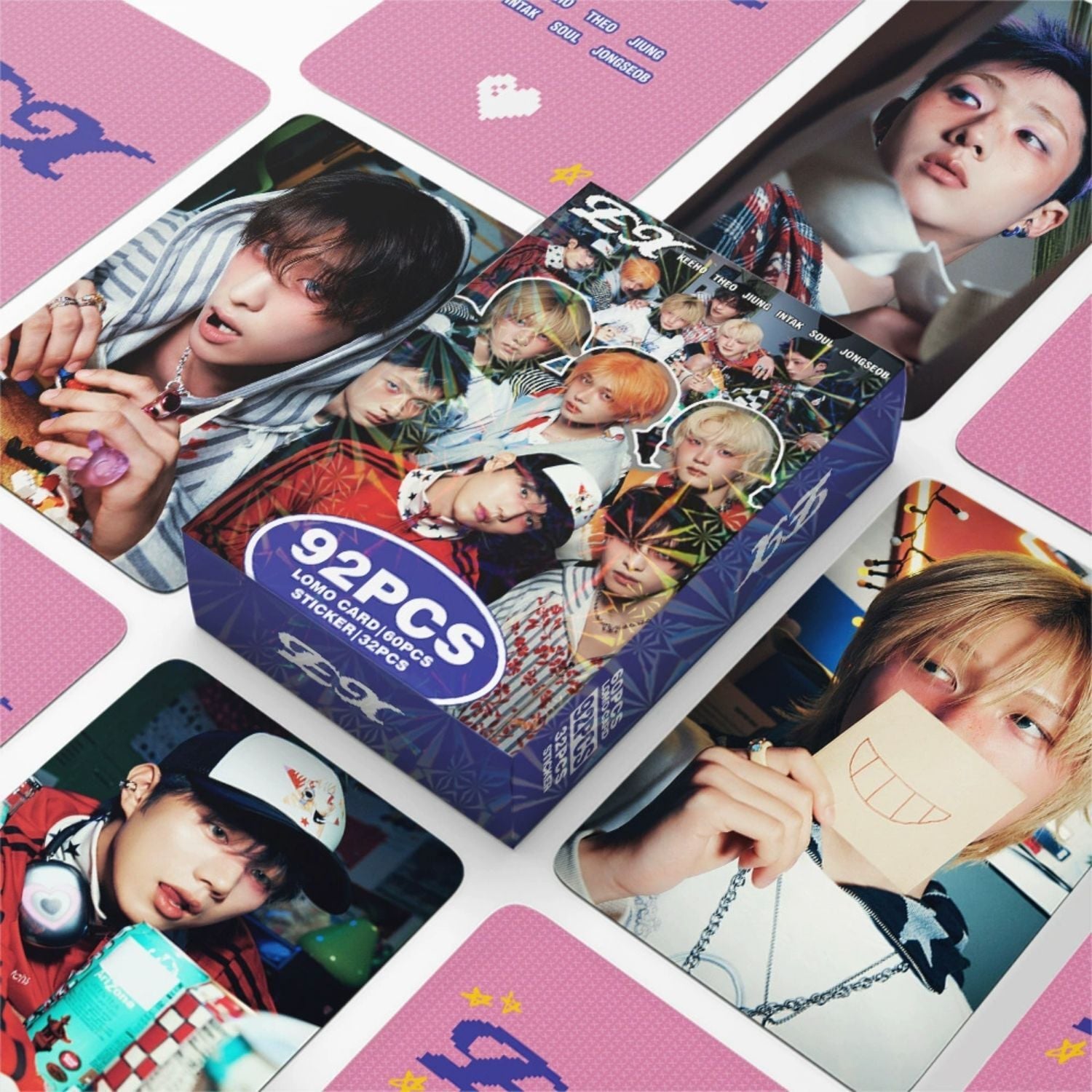 P1HARMONY  '' Ex '' Çift Yön Baskılı Lomo Card Seti (60 Pcs)