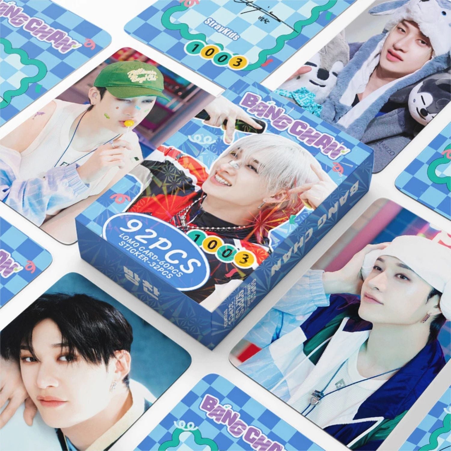 STRAY KIDS '' Bangchan '' Çift Yön Baskılı Lomo Card Seti (60 Pcs)