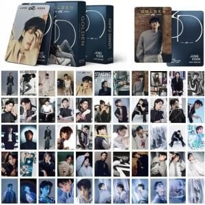BTS Jungkook '' GOLDEN '' Çift Yön Baskılı Lomo Card Seti