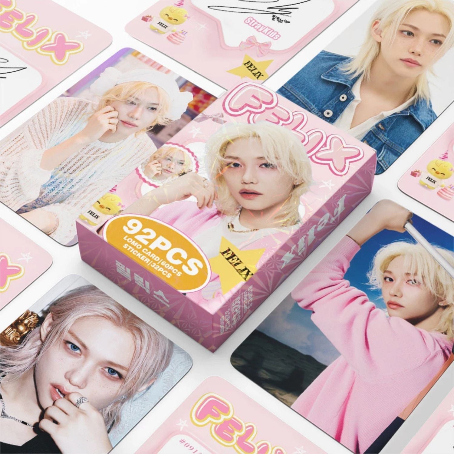 STRAY KIDS '' Felix '' Çift Yön Baskılı Lomo Card Seti (60 Pcs)