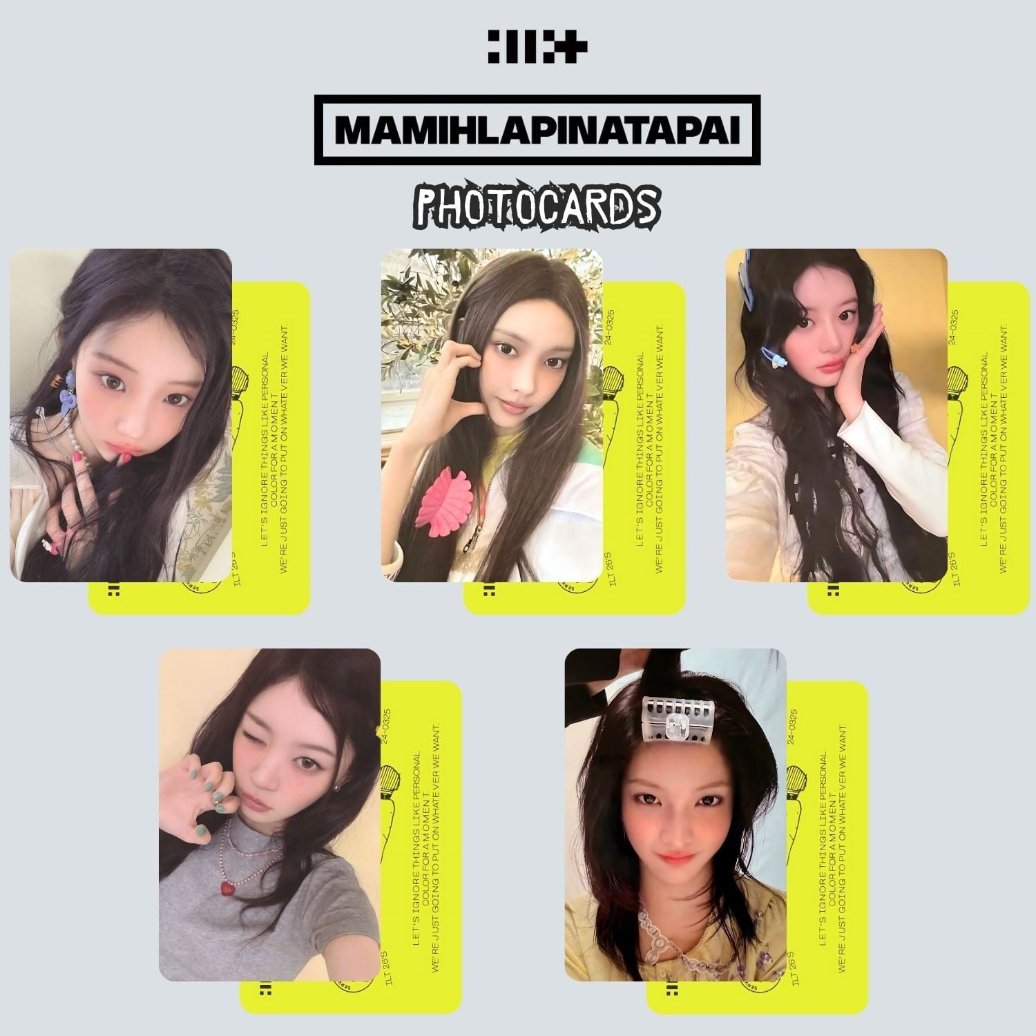 ILLIT '' MAMIHLAPINATAPAI '' GRWM Ver. Photocards Set