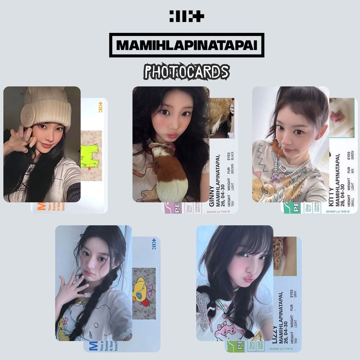 ILLIT '' MAMIHLAPINATAPAI '' Paw Paw Ver. Photocards Set
