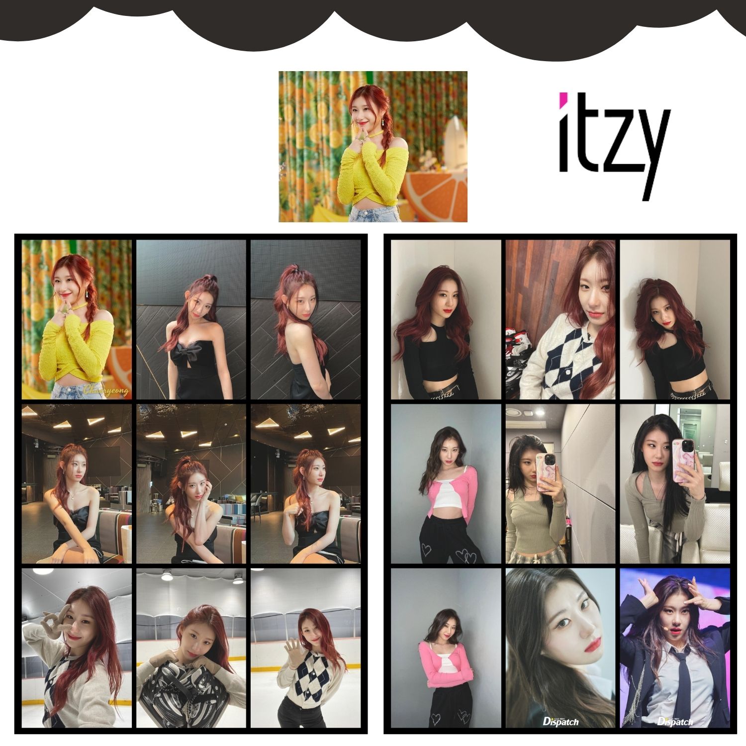 ITZY '' Chaeryeong ''  Fotokart Seti