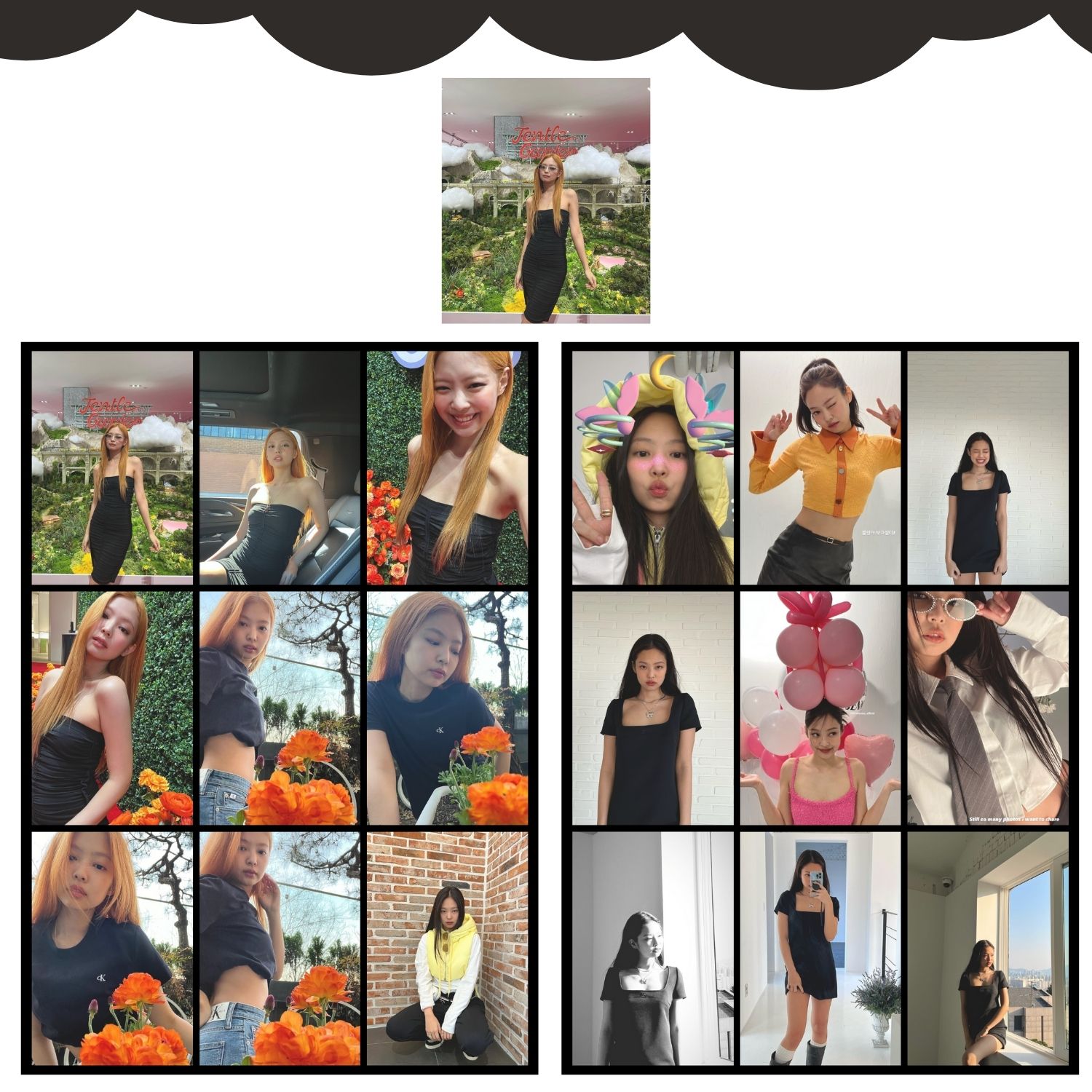 BLACKPINK JENNIE '' Jentle Garden ''  Fotokart Seti