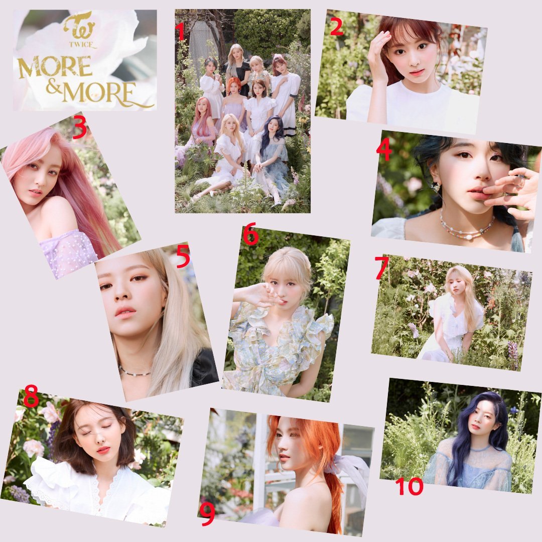 TWICE ''More & More'' Grup ve Üye Posterleri