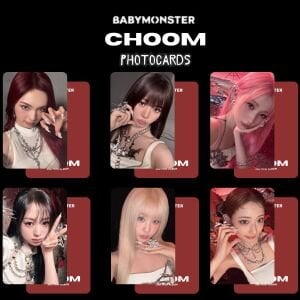 BABYMONSTER '' Choom '' Crimson Ver. Photocards Set