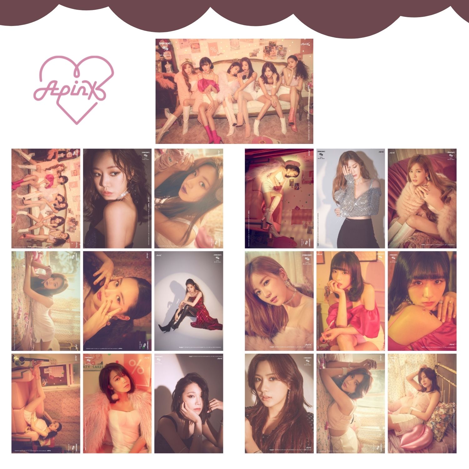 APINK '' Percent ''   Fotokart Seti