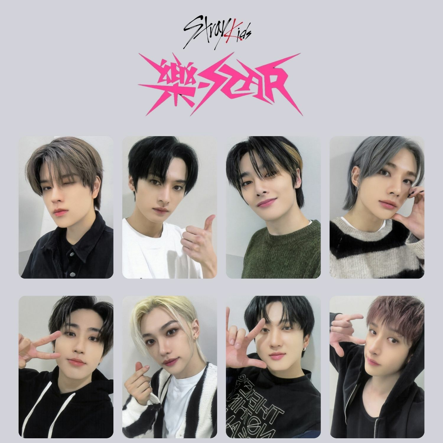 STRAY KIDS '' Rock Star '' Photocards POB 1