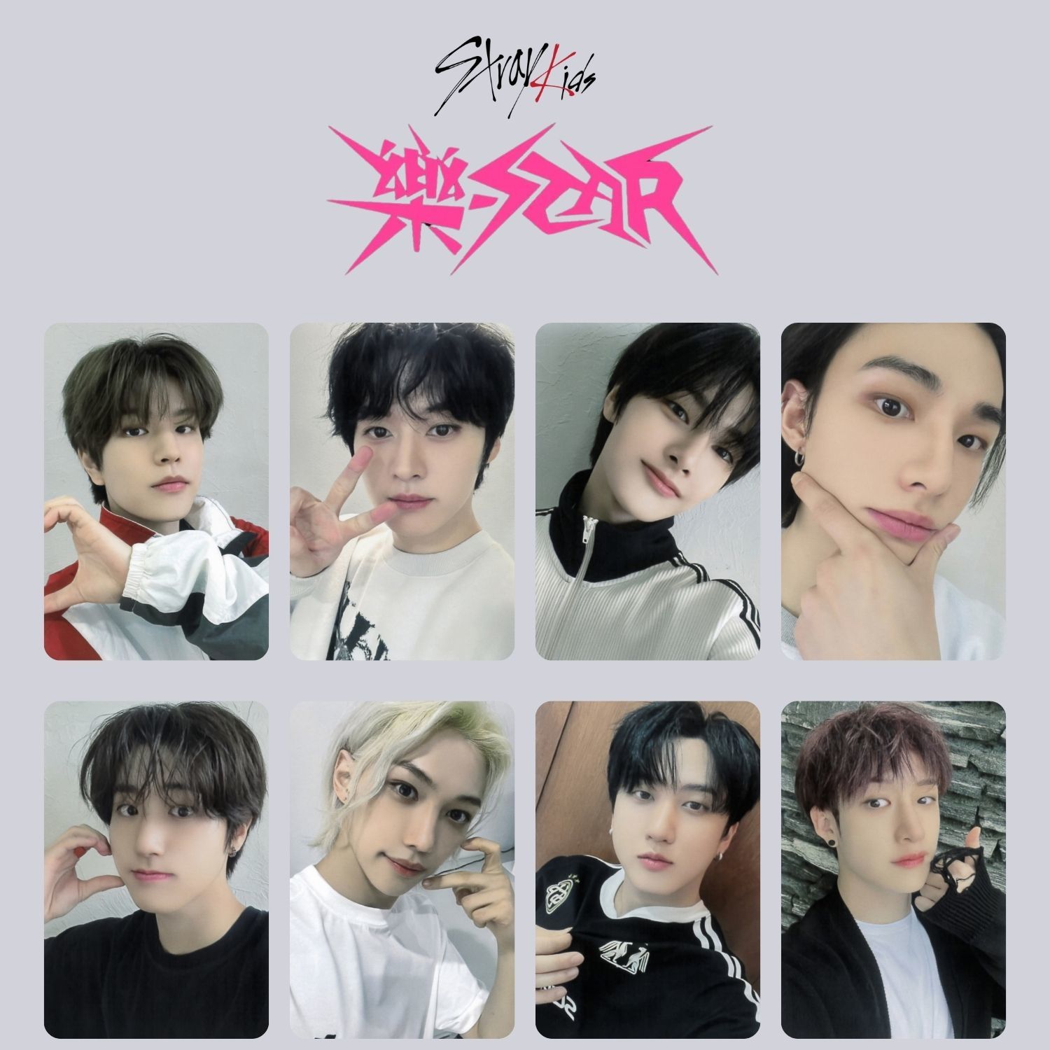 STRAY KIDS '' Rock Star '' Photocards POB 4