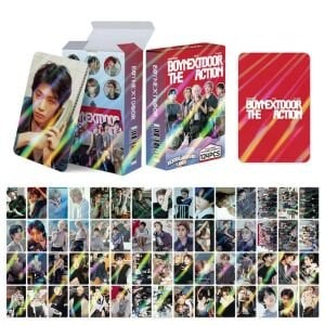 BOYNEXTDOOR '' The Action '' Çift Yön Baskılı Hologramlı Lomo Card Seti (60 Pcs)