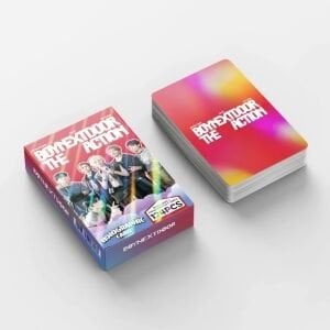 BOYNEXTDOOR '' The Action '' Çift Yön Baskılı Hologramlı Lomo Card Seti (60 Pcs)