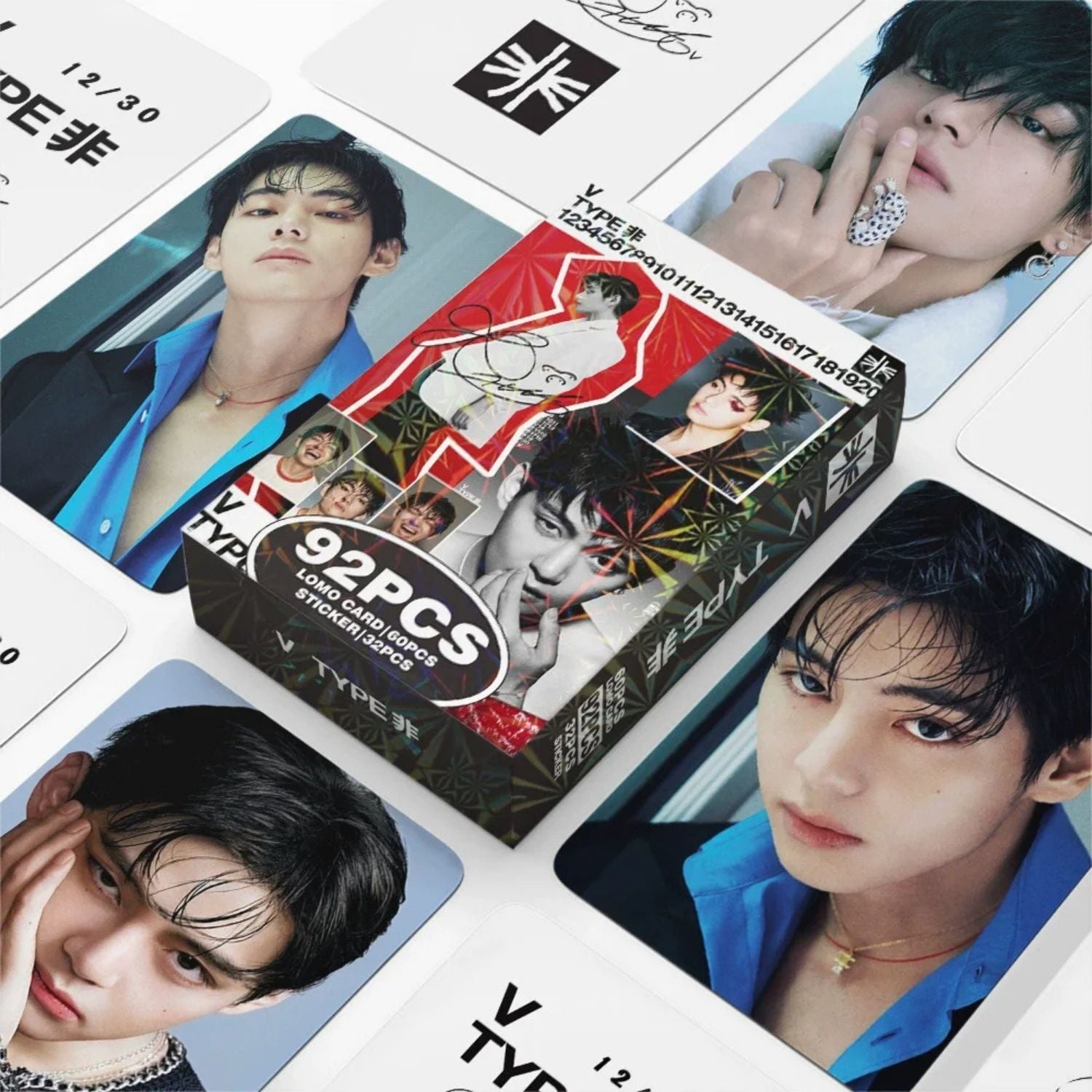 BTS  '' V TYPE '' Çift Yön Baskılı Lomo Card Seti (60 Pcs)