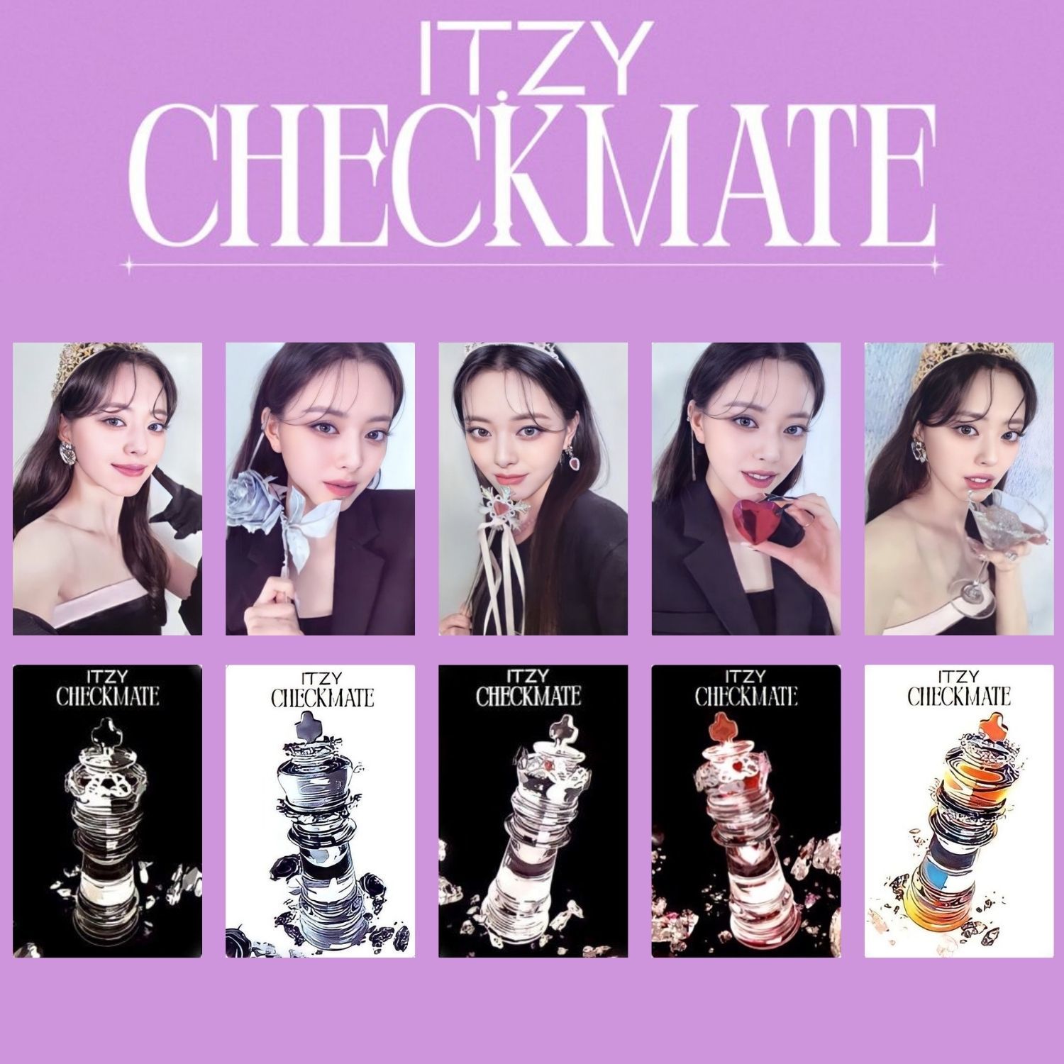 ITZY CHECKMATE '' Yuna '' Albüm Kart Seti