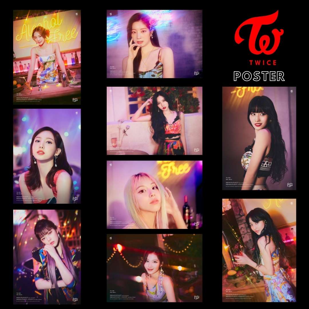 TWICE '' Taste of Love '' Üye Posterleri - Fallen Ver.