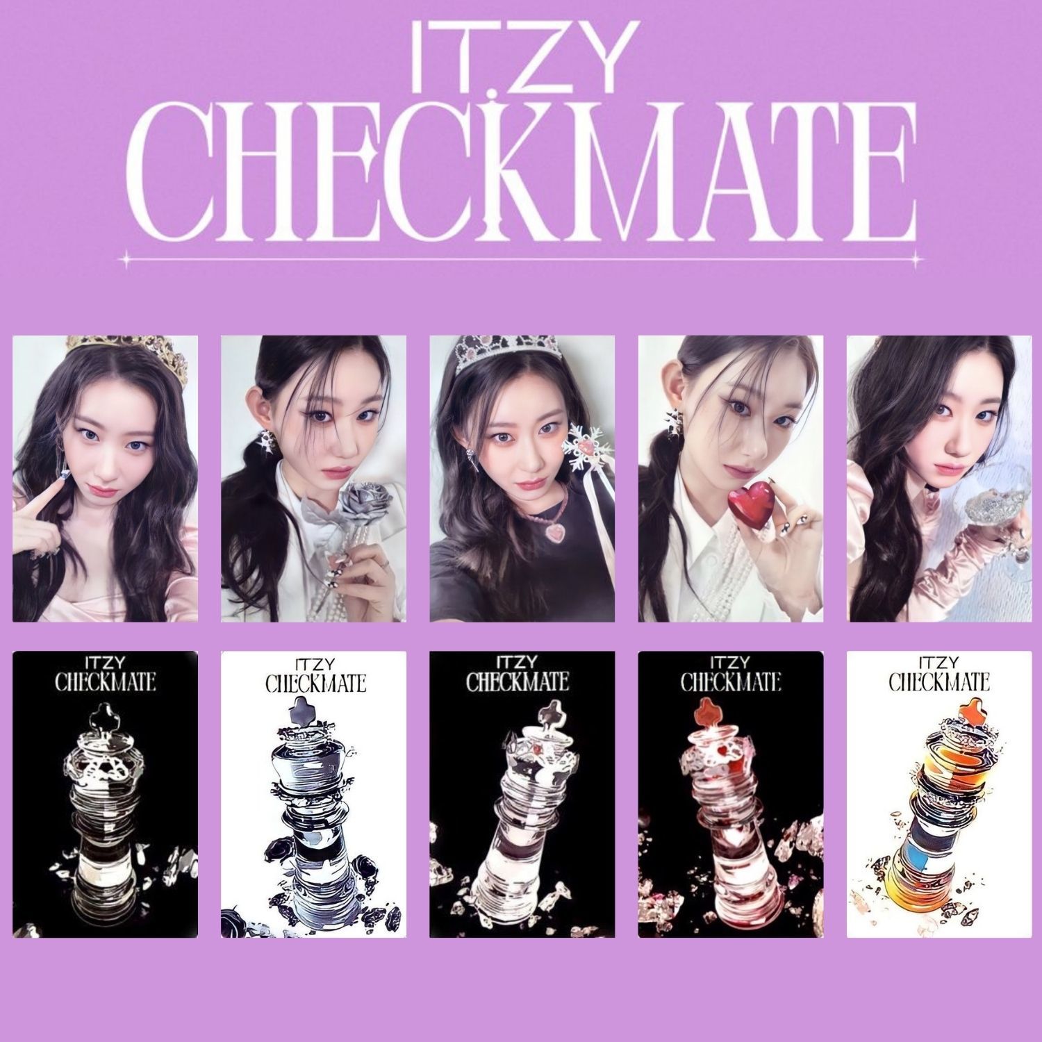 ITZY CHECKMATE '' Chaeryeong '' Albüm Kart Seti