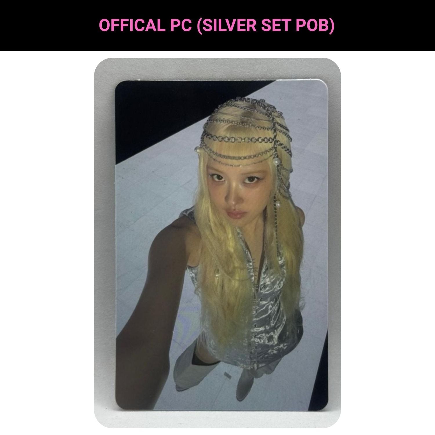 BLACKPINK Rose '' Deadline '' Silver Set POB Photocard