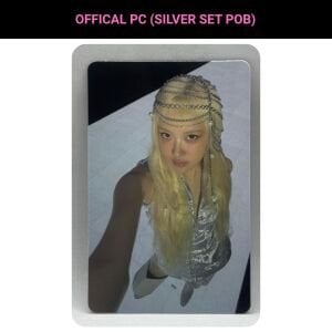 BLACKPINK Rose '' Deadline '' Silver Set POB Photocard